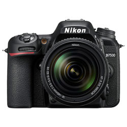 Nikon D7500 DSLR Camera with AF-S 18-140mm VR Lens, 20.9 MP, 4K UHD, Wi-Fi, Bluetooth, 3.2 Tiltable Touch Screen, Black